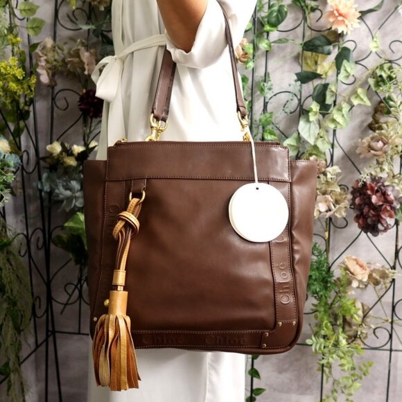 CHLOE HANDBAG WITH TASSEL - Picture 1 of 7